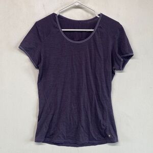 Smartwool Women's Purple Short Sleeve Merino Base Layer Sz XL
